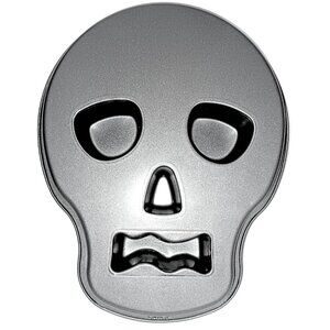 Skull Face Gothic Wilton Brand Silver/Gray Cake & Bread Pan